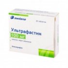 УЛЬТРАФАСТИН таблетки, п/о., по 100 мг №20 (10х2)